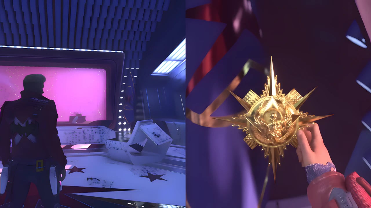 Galactic War Commendation collectible in Marvel's Guardians of the Galaxy, high-detail 3D rendered item asset.