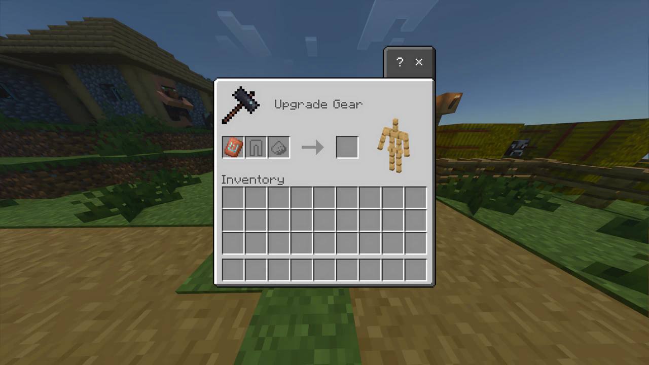 To apply a smithing template to your armor: