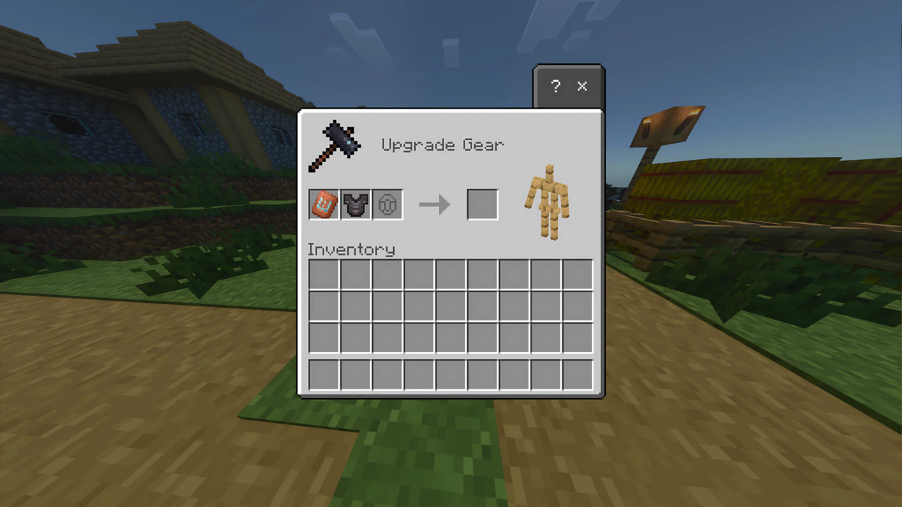 To apply a smithing template to your armor: